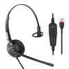 Picture of Arama USB Headset with Microphone Noise Cancelling & Audio Controls,Single Ear (Monaural) Ultra Comfort USB Headset with Mic for Pc Computer Laptop Business Skype UC Webinar Call Center Office