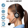 Picture of Arama Cell Phone Headset with Microphone Noise Cancelling & Call Controls 3.5mm Computer Headphone for iPhone, Android, Laptop, PC, Call Center Office, Business Skype Softphone
