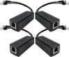 Picture of 4Pack PoE Splitter 12V, Active PoE to 2.1mm DC, with IEEE 802.3af/at Compliant(Upgraded with USA chipset/Opto-Isolator) for Non-PoE IP Cameras and More (13.5W, 12V/1A)