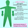 Picture of Green Screen Bodysuit Chromakey Body Suit Green Men Clothes with Gloves for Photography Photo Film Video Invisible Effect (M:160cm, Blue)