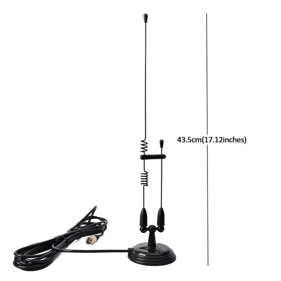 GetUSCart HYS Amateur Dual Band VHF UHF Magnet Base Antenna For 2m 70cm Motorola Mobile Ham