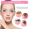 Picture of BREYLEE Pink Rose Eye Mask- 60 Pcs - Puffy Eyes and Dark Circles Treatments - Look Younger and Reduce Wrinkles and Fine Lines Undereye, Improve and Firm eye Skin - Pure Natural Material Extraction