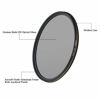 Picture of LENSKINS 82mm CPL Circular Polarizing Filter for Camera Lenses, 16-Layer Multi-Resistant Nano Coated, Ultra Slim, German Optics Glass, Weather-Sealed, Circular Polarizer Filter with Lens Cloth