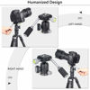 Picture of Ball Head with Handle All Metal Panoramic Tripod Ball Heads Camera Mount Tripod Arca Swiss Ball Head with Two Quick Release Plates for Tripod, DSLR, Camcorder, Telescope, Max Load 22lbs/10kg (Sliver)