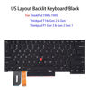 Picture of Replacement Backlit Keyboard for Lenovo ThinkPad T490s T495s, Thinkpad T14s Gen 2 1, Thinkpad P1 Gen 3 2, Thinkpad X1 Extreme Gen 3 2 1 Series Laptop US Layout SN20R66042 SN20R66067