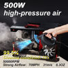 Picture of Compressed Air Duster - 31m/s, 70 MPH Blowing Force, Pressurized Canned Air Device - Compact Computer Duster, Keyboard Cleaner - Electric Air Duster