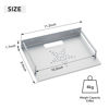 Picture of Small Wall Shelf 2PCS Set, Floating Shelf,NO Drilling Projector Wall Mount - Alumimum Alloy, SIZE 11X8inch, Loading Capacity 8.8lbs, Used for Media Boxes, Game Consoles, Routers, Projectors and Sounds