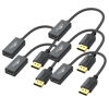 Picture of DisplayPort to HDMI Adapter, 5-Pack, Display Port DP to HDMI Adapter Cable Male to Female Compatible with Computer, Monitor, TV, Projector (5, Black)