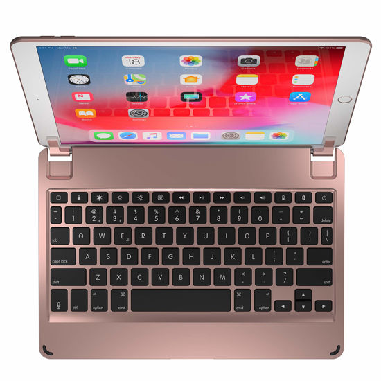 Picture of Brydge 10.5 Keyboard for iPad Pro 10.5 inch, Aluminum Bluetooth Keyboard with Backlit Keys (Gold)