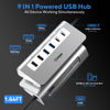 Picture of USB C Hub, INTPW 9-in-1 USB C Hub Multiport Adapter with 4K HDMI, PD 100W, USB-C and 2 USB A 3.0 5Gbps, 2 USB A 2.0, SD/TF Card Reader, Aluminum USB Multiport Adapter for MacBook Air/Pro iPad Laptop