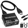 Picture of NEWCARE 4K@60HZ HDMI 2.0b Audio Extractor, HDMI Audio Converter Adapter,HDMI to HDMI + Optical Toslink SPDIF + 3.5mm AUX Stereo Audio Out, Support HDMI ARC, HDCP 2.2, RGB 8:8:8,3D (Metal Black)