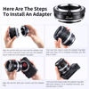 Picture of K&F Concept Lens Mount Adapter FD-L Manual Focus Compatible with Canon FD & FL 35mm Lens to L Mount Camera Body