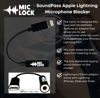 Picture of Mic-Lock with SOUNDPASS Lightning Microphone Blocker - Audio Security for iPhones and iPads Audio Security, Privacy, Counter-Surveillance - Hear Music No Eavesdropping