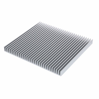 Picture of Awxlumv Large LED Aluminum Heatsink 200 x 220 x 18mm / 7.87 x 8.66 x 0.7 Inch Cooler 30 Fins Heat Sink Board