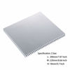 Picture of Awxlumv Large LED Aluminum Heatsink 200 x 220 x 18mm / 7.87 x 8.66 x 0.7 Inch Cooler 30 Fins Heat Sink Board