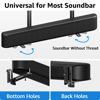 Picture of MOUNTUP Universal Soundbar Mount Sound bar Bracket for Mounting Above or Under TV,Low Profile Adjustable Shelf with 6.5" Fits Most Soundbar with Holes/Without Holes up to 20LBS for Saving Space MU9121