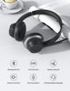 Picture of Bluetooth Headset with Microphone for PC, Wireless Computer Headset with Noise Canceling Mic Mute V5.0, Flat-fold Design, Audio Cable for Wired Connection, On-Ear Headphone for Zoom, Skype