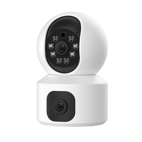 Picture of YI Dual-Lens Indoor Camera, Home Security Camera System with Fixed Lens and Dome Camera in 1, Expanded Viewing Angle, Motion Tracking, Dual-Screen Display, Two-Way Audio, Phone Alerts