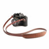 Picture of CANPIS CP005 Leather Camera Neck Shoulder Strap with Pad, Mirrorless Camera Strap Compatible with Sony Leica Nikon Fujifilm Olympus Panasonic (Color: Brown, Length 108cm)