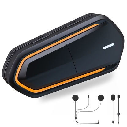 Picture of ILM Motorcycle Bluetooth Headset Outdoor Riding Earphone Bluetooth Stereo Music and IPX6 Waterproof Headphones Universal Helmet Audio System