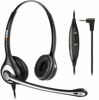 Picture of Phone Headset with Microphone Noise Cancelling & Volume Controls, 2.5mm Telephone Headset Compatible with Polycom Panasonic AT&T Vtech Uniden Office Cordless Phones, Clear Chat, Ultra Comfort,Binaural