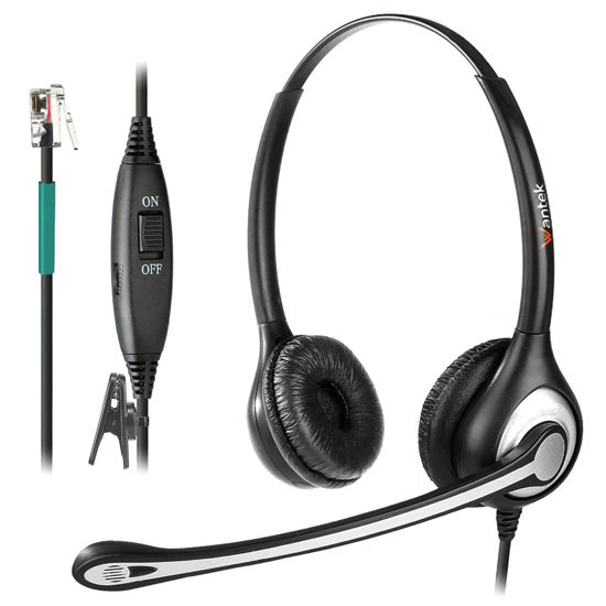 GetUSCart Phone Headset RJ9 with Microphone Noise Cancelling