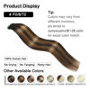 Picture of SUYYA Tape in Hair Extensions Human Hair Balayage Darkest Brown to Light Brown 12 Inch 40g/pack 20pcs Straight Seamless Skin Weft Tape in Real Human Hair Extensions(12inch #P2/8/T2)