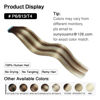 Picture of SUYYA Tape in Hair Extensions Human Hair Balayage Chocolate Brown to Bleach Blonde and Chestnut Brown 12 Inch 40g/pack 20pcs Straight Seamless Skin Weft Tape in Real Human Hair Extensions(12inch #P6/613/T4)