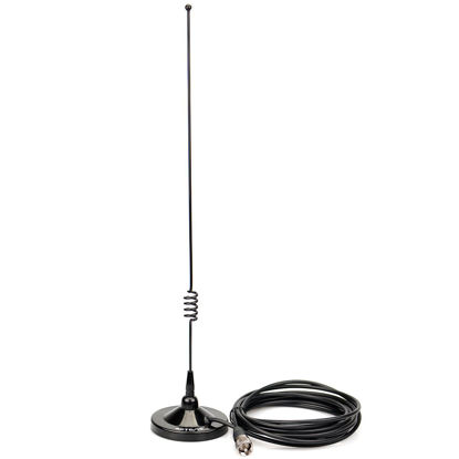 Picture of Retevis Ham Mobile Radio Antenna,Fit for Retevis RT95 RT98 RT99 RB86 RA25 RT9000D Mobile Transceivers,UHF/VHF Amateur Radio Antenna,RG58 C/U Coaxial Cable with SL16-J/PL259 Connector(1 Pack)
