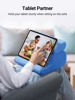 Picture of UGREEN Tablet Pillow Stand for Lap Soft Tablet Stand Holder Bed with 3 Viewing Angles Adjustable Pillow Holder Home Office Accessories Compatible with iPad Pro 11, 12.9 Air Mini 6 5 4 E-Reader Blue