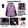 Picture of SHRRADOO Anti Theft Laptop Backpack Travel Backpacks with usb Charging Port for Women Men College Backpack Computer Bag Fits 17 Inch Laptop,Purple