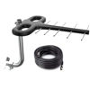 Picture of TV Antenna Outdoor Amplified Digital HD 4K 1080P with Mounting Pole & 33 ft RG6 Coax Cable 150 Miles Range Support All Television