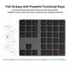 Picture of Cateck Bluetooth Numeric Keypad, Aluminum Wireless Bluetooth 34-Key Number pad with Multiple Shortcuts for Computer Laptop Windows Surface Pro Apple iMac iPad Android Tablet Smartphone- Black