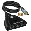 Picture of HDMI Switch 4K 120Hz, 3.9FT HDMI Cable, NEWCARE 8K HDMI 2.1 Switch Splitter, HDMI Splitter 3 in 1 Out Supports VRR, HDR, HDCP 2.3, HDMI Hub for Xbox PS4 PS5 Roku Apple TV Projector