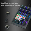 Picture of Womier Number Pad, WK21 Mechanical USB Wired Numeric Keypad with RGB Backlight and Pudding Keycaps for Laptop Desktop Computer PC(Black, Red Switches)