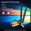 Picture of EDUP LOVE WiFi 6E AX210 PCIE WiFi Card Bluetooth5.2 with Heat Sink Upgrade to 6GHz/5GHz/2.4GHz Tri-Band, Up to 5400Mbps,160MHz,Ultra-Low Latency,OFDMA,MU-MIMO,Support Windows 11/10 64Bit