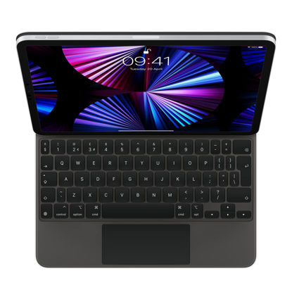 Picture of Apple Magic Keyboard: iPad Keyboard case for iPad Pro 11-inch (1st, 2nd, 3rd, 4th Generation) and iPad Air (4th, 5th Generation), Great Typing Experience, Built-in trackpad, British English - Black