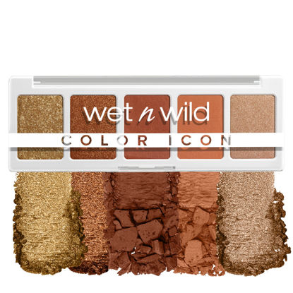 Picture of wet n wild Color Icon Eyeshadow Makeup 5 Pan Palette, Orange Sundaze, Matte, Shimmer, Metallic, Long Wearing, Rich Buttery Pigment, Cruelty Free