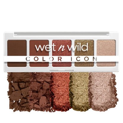 Picture of wet n wild Color Icon Eyeshadow Makeup 5 Pan Palette, Go Commando, Matte, Shimmer, Metallic, Long Wearing, Rich Buttery Pigment, Cruelty Free