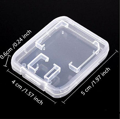 Picture of Kcxsy Clear SD Card Case Memory Card Case Holder TF Card Box, 8 Pack