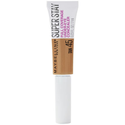 Picture of Maybelline New York Super Stay Super Stay Full Coverage, Brightening, Long Lasting, Under-eye Concealer Liquid Makeup Forup to 24H Wear, With Paddle Applicator, Tan, 0.23 fl. oz.