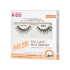 Picture of KISS MLBB My Lash But Better False Eyelashes, Everyday Wearable Volume with Superfine Band Technology, Easy To Apply, Reusable, Cruelty-Free, Contact Lens Friendly, Style 'No Filters', 1 Pair Fake Eyelashes No Filters 1 Pair (Pack of 1)