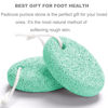 Picture of Natural Foot Pumice Stone for Feet, Borogo 2-Pack Lava Pedicure Tools Hard Skin Callus Remover for Feet and Hands -Green