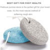 Picture of Natural Foot Pumice Stone for Feet, Borogo 2-Pack Lava Pedicure Tools Hard Skin Callus Remover for Feet and Hands - White&Blue