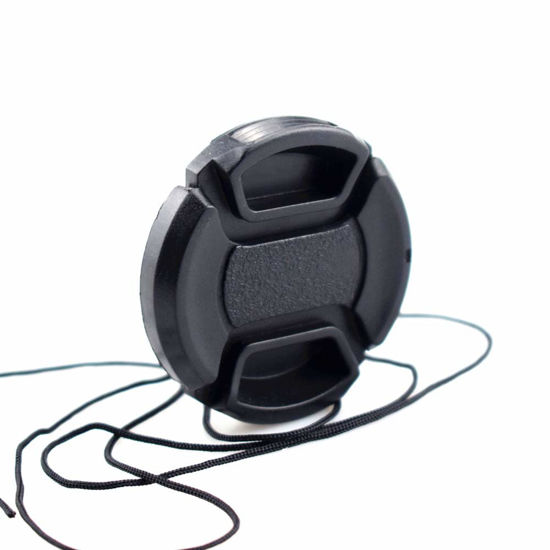 Picture of 37mm Lens Cap Center Snap on Lens Cap Suitable for Compatible with All Brands Any Ø37mm with Camera Lenses.