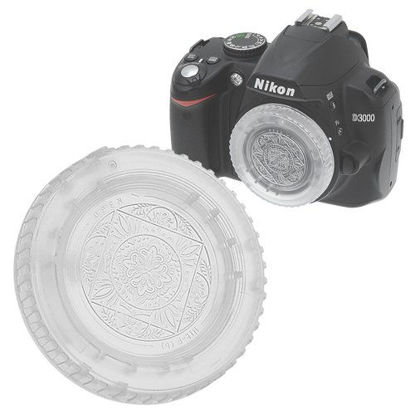 Picture of Fotodiox Transparent Designer Body Cap Compatible with Nikon F-Mount Cameras