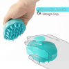 Picture of Shampoo Brush, Silicone Scalp Massager Hair Brush Head Massager Hair Growth Scrubber for Straight Curly Long Short Thick Thin Wet Dry Hair for Men Women Kids Pets , Light Blue