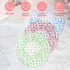 Picture of 3PCS Shower Caps, Elastic Reusable Waterproof Plastic Shower Cap for Women Ladies Spa Salon (Red+Green+Blue)