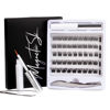 Picture of Lash Clusters, DIY Eyelashes Extensions 45Pcs Clusters Lashes with Glue Natural Look Wispy Fluffy Lash Extension Kit Reusable False Eyelashes Individual Lashes Mix 10-16mm C CC D Curl DIY at Home-MIX