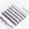 Picture of Lash Clusters, DIY Eyelashes Extensions 45Pcs Clusters Lashes with Glue Natural Look Wispy Fluffy Lash Extension Kit Reusable False Eyelashes Individual Lashes Mix 10-16mm C CC D Curl DIY at Home-MIX